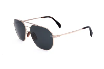 David Beckham Men's 60mm Gold Sunglasses Db1041-s-06j-60 In Black