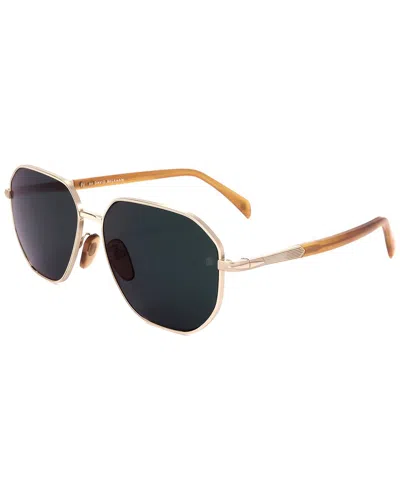 David Beckham Men's 60mm Sunglasses In Gold