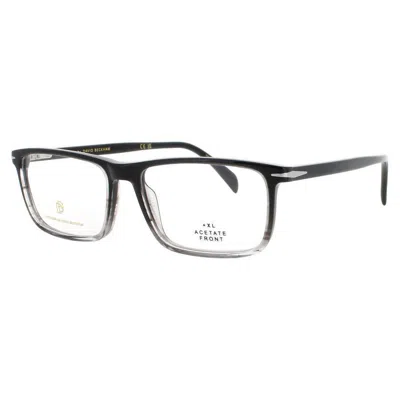 David Beckham Men's Black Rectangular Eyeglass Frames 1019