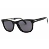 David Beckham Men's Black Rectangular Sunglasses Db1006s In Multi