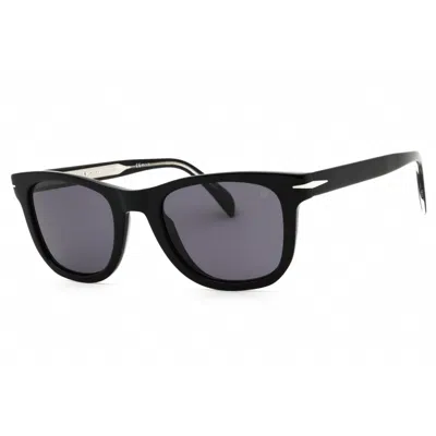David Beckham Men's Black Rectangular Sunglasses Db1006s In Multi