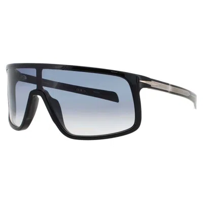David Beckham Men's Black Rectangular Sunglasses Db99visor2m299 In ["black"]