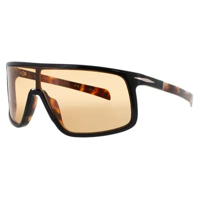 David Beckham Men's Black Rectangular Sunglasses Db99visorwr7w7 In ["black"]