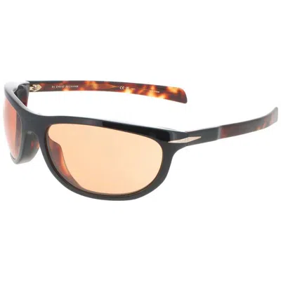David Beckham Men's Black Rectangular Sunglasses Dbdb7117s0wr7w7 In ["black"]
