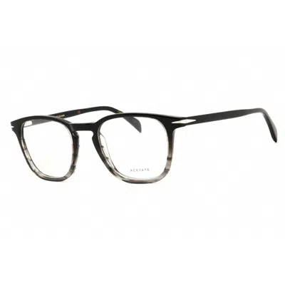 David Beckham Men's Black Round Eyeglass Frames Db1050