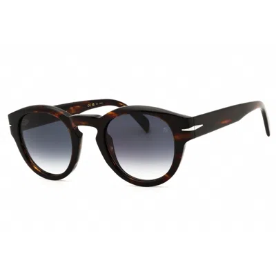 David Beckham Men's Brown Round Sunglasses Db7110s In Multi