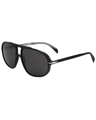 David Beckham Men's Db 1000/s 59mm Sunglasses In Black