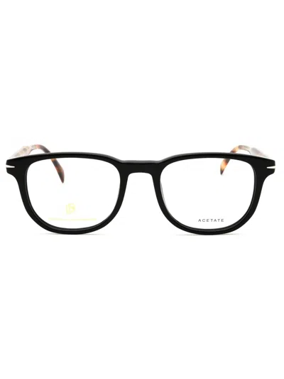 David Beckham Men's Db 1123 Oval Eyeglasses In Black