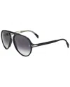 David Beckham Men's Db 7005/s 57mm Sunglasses In Black