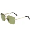 David Beckham Men's Db 7093/g/s 60mm Sunglasses In Gold