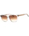 David Beckham Men's Grey Rectangular Sunglasses Db7111s In Brown