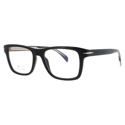 David Beckham Men's Gold Tone Rectangular Eyeglass Frames 1073/bb