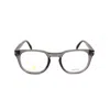 David Beckham Men's Grey Rectangular Eyeglass Frames Db 1072 In ["white"]