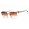 David Beckham Men's Grey Rectangular Sunglasses Db7111s In Brown
