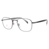 David Beckham Men's Gunmetal Rectangular Eyeglass Frames 1138