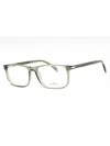 David Beckham Men's Rectangular Plastic Eyeglasses Db 1019 In Green