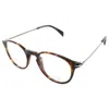 David Beckham Men's Silver Tone Rectangular Eyeglass Frames Db10490086