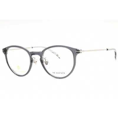 David Beckham Round Full Rim Eyeglasses In Gray