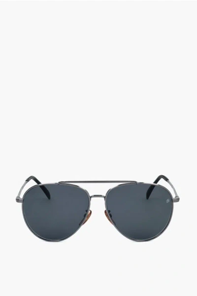 David Beckham Metal-framed Aviator Sunglasses