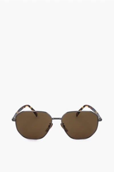 David Beckham Metal-framed Sunglasses With Tortoiseshell Rods