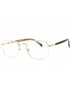 David Beckham Metal Rectangular Men's Eyeglasses - Db 1138 In Pattern