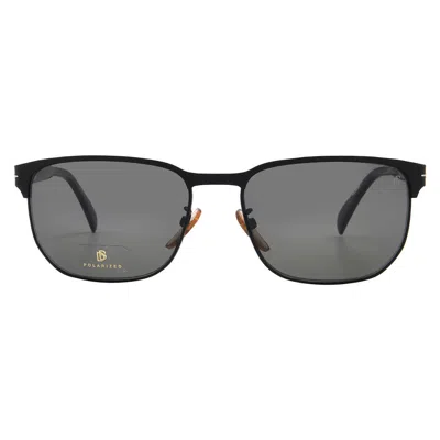 David Beckham Polarized Grey Pilot Men's Sunglasses Db 1131/s 0124/m9 59 In Black
