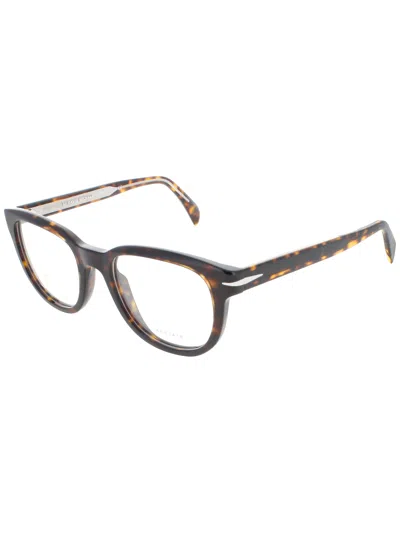 David Beckham Premium Men's Plastic Eyeglasses - Stylish And Modern Design In Brown