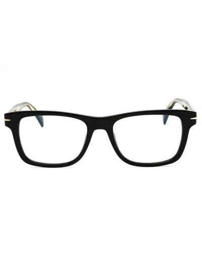 David Beckham Rectangular Men's Eyeglasses In Black