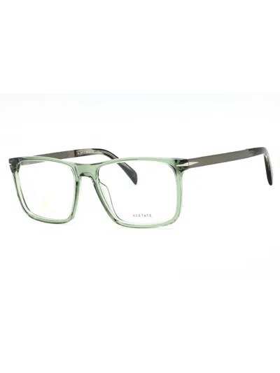 David Beckham Rectangular Men's Eyeglasses With Clear Demo Lens 57mm In Orange