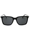 David Beckham Men's Acetate Rectangle Sunglasses In Black