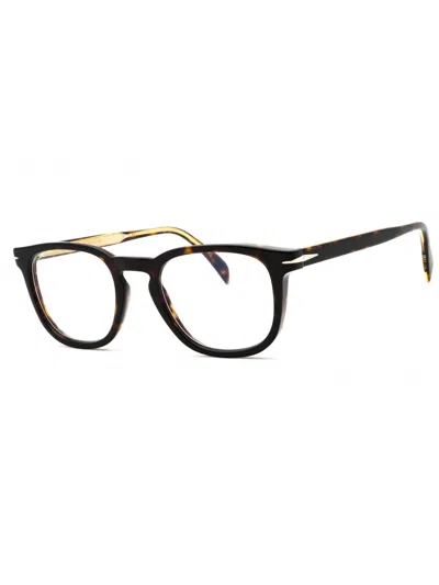 David Beckham Rectangular Plastic Men's Eyeglasses - Db 7022/bb In Pink