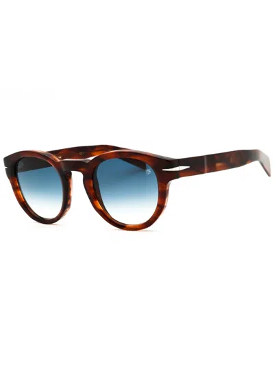 David Beckham Round Frame Sunglasses For Men In White