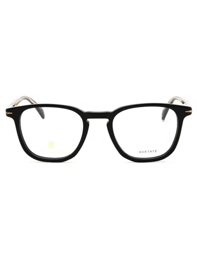 David Beckham Round Men's Eyeglasses - Db 1050 In Black