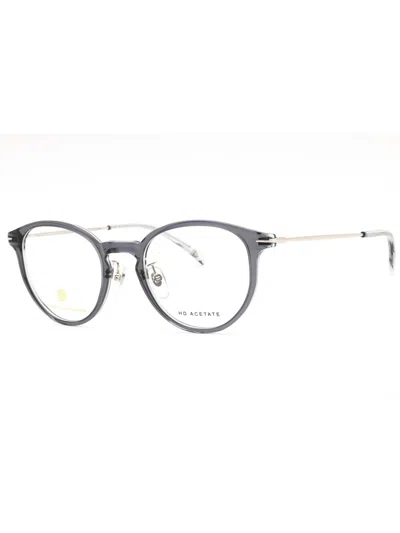 David Beckham Round Plastic Men's Eyeglasses - Db 1149/g In Purple