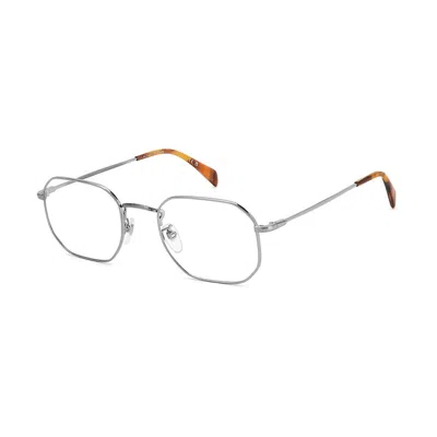 David Beckham Silver Metal Glasses Men's (frames) In Metallic