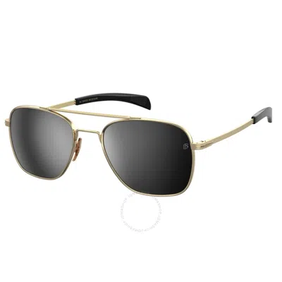 David Beckham Silver Mirror Navigator Men's Sunglasses Db 7019/s 0j5g/t4 55