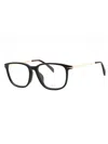 David Beckham Sleek Rectangular Men's Eyeglasses In Black