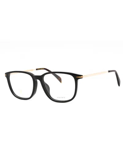 David Beckham Sleek Rectangular Men's Eyeglasses In Green
