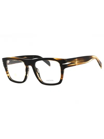DAVID BECKHAM DAVID BECKHAM SLEEK RECTANGULAR MEN'S EYEGLASSES - MODEL 7020/BOLD