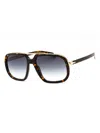 David Beckham Sleek Rectangular Men's Sunglasses - Model Db 7101/s In Brown