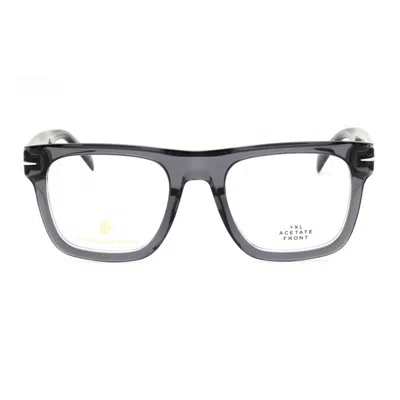 David Beckham Square Full-rim Acetate Eyeglasses In Gray