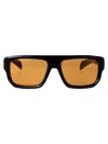 David Beckham Squared Sunglasses Db 7134/s Wr7 In Black