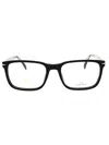 David Beckham Stylish Rectangular Men's Eyeglasses Db 1063 In Black