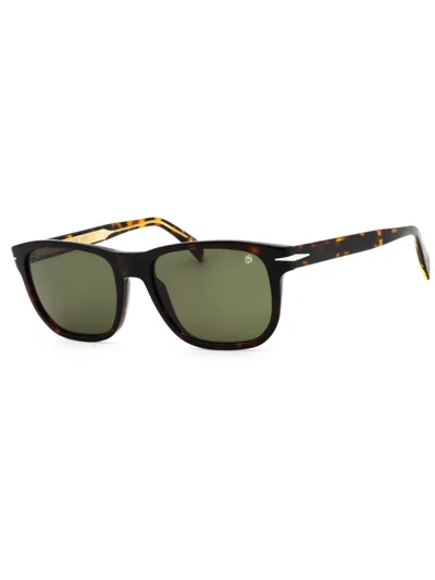 David Beckham Stylish Rectangular Sunglasses For Men - 54mm Eye Width In Green