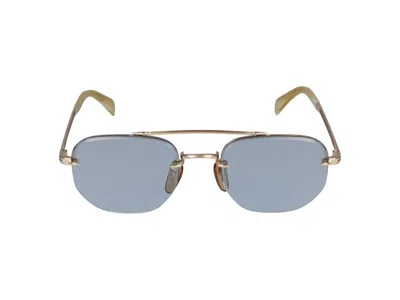 David Beckham Sunglasses  Db 1078/s Ida Gold Beige Horn /20/150 In Blue