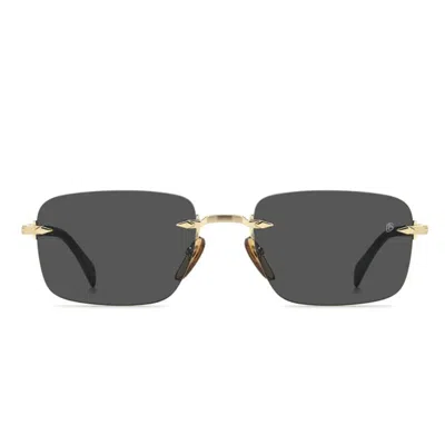David Beckham Sunglasses Db 1195/s Rhlir Gold/black Men
