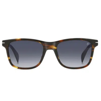 David Beckham Sunglasses Db 1197/s Wr908 Brown/blue Gradient Men In Black