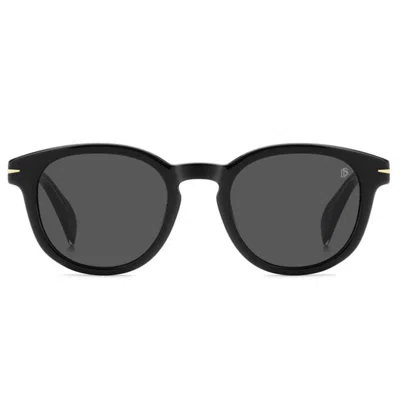 David Beckham Sunglasses Db 1198/s 8070 Ir Black/gray Gradient Men