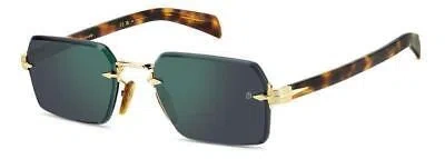 Pre-owned David Beckham Sunglasses Db 7109/s 06j/mt Havana Gold Grey Man In Gray