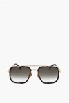 David Beckham Tortoiseshell Aviator Sunglasses With Gradient Lenses